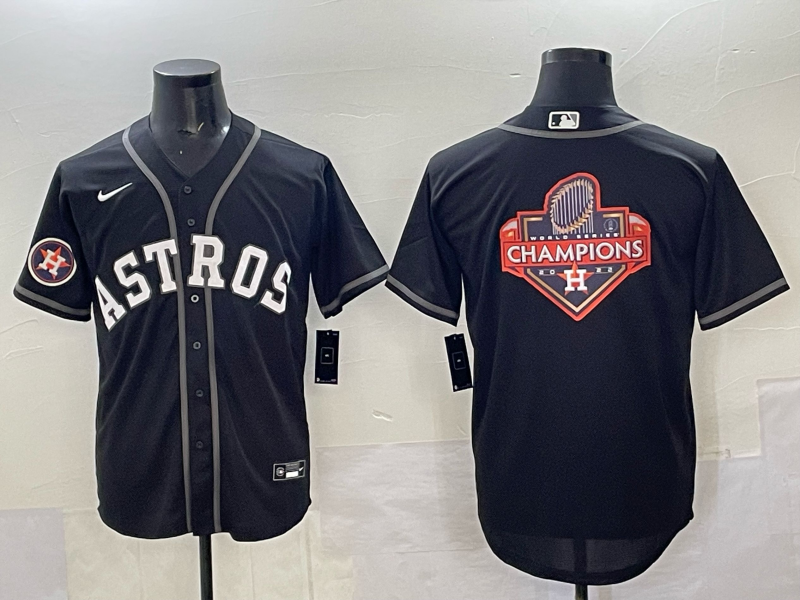 Men Houston Astros blank black 2025 Nike MLB Jersey 0016